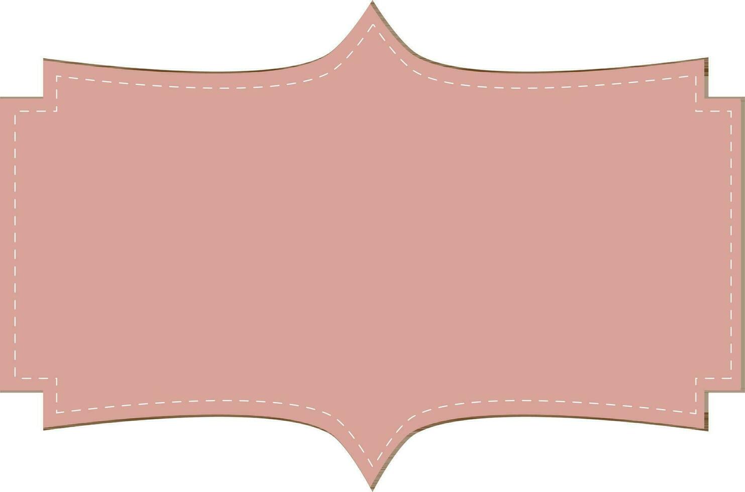 Sticker or tag with space for your message. vector
