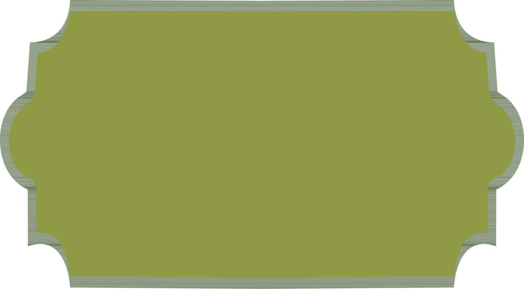 Green frame with space for your message. vector