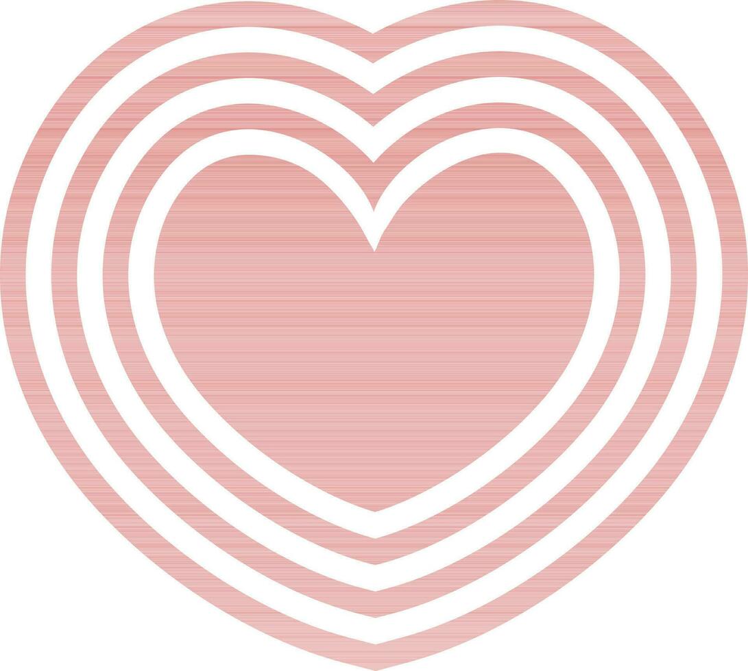Heart shape for greeting card. vector