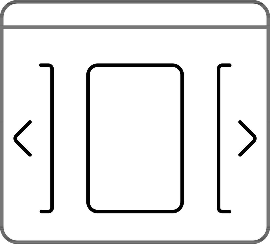 Flat illustration of Slider. vector