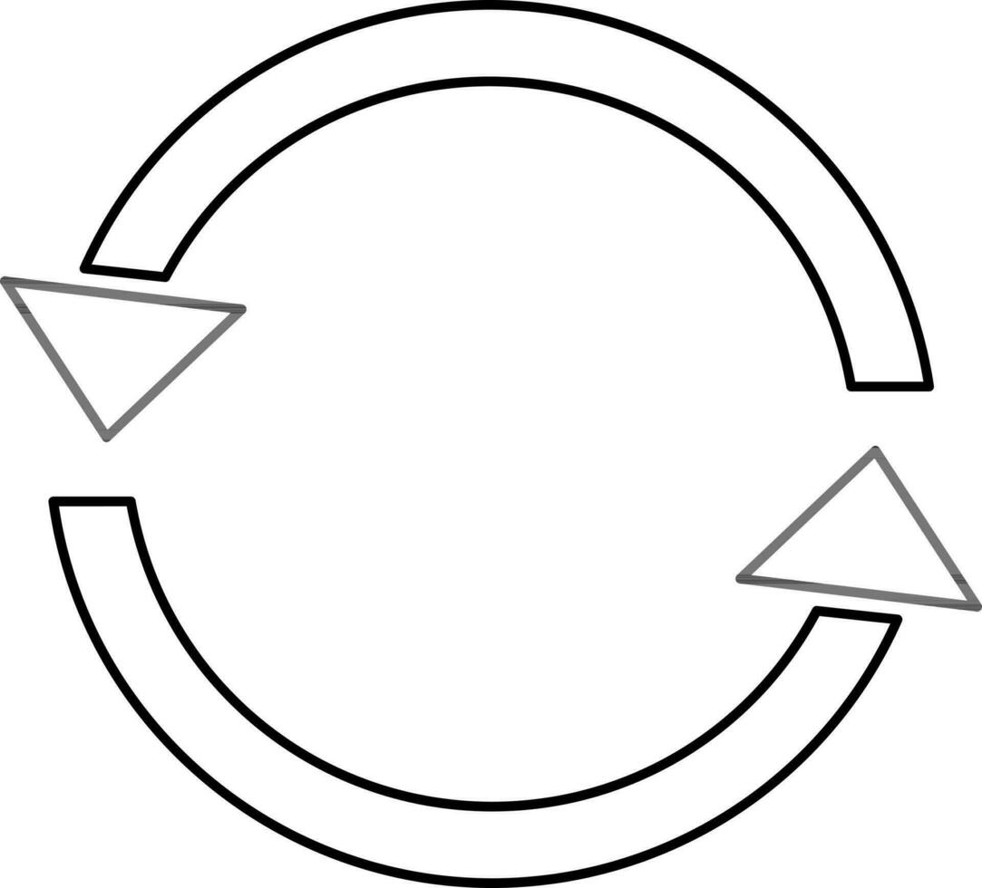 Refresh or Reload web symbol. vector