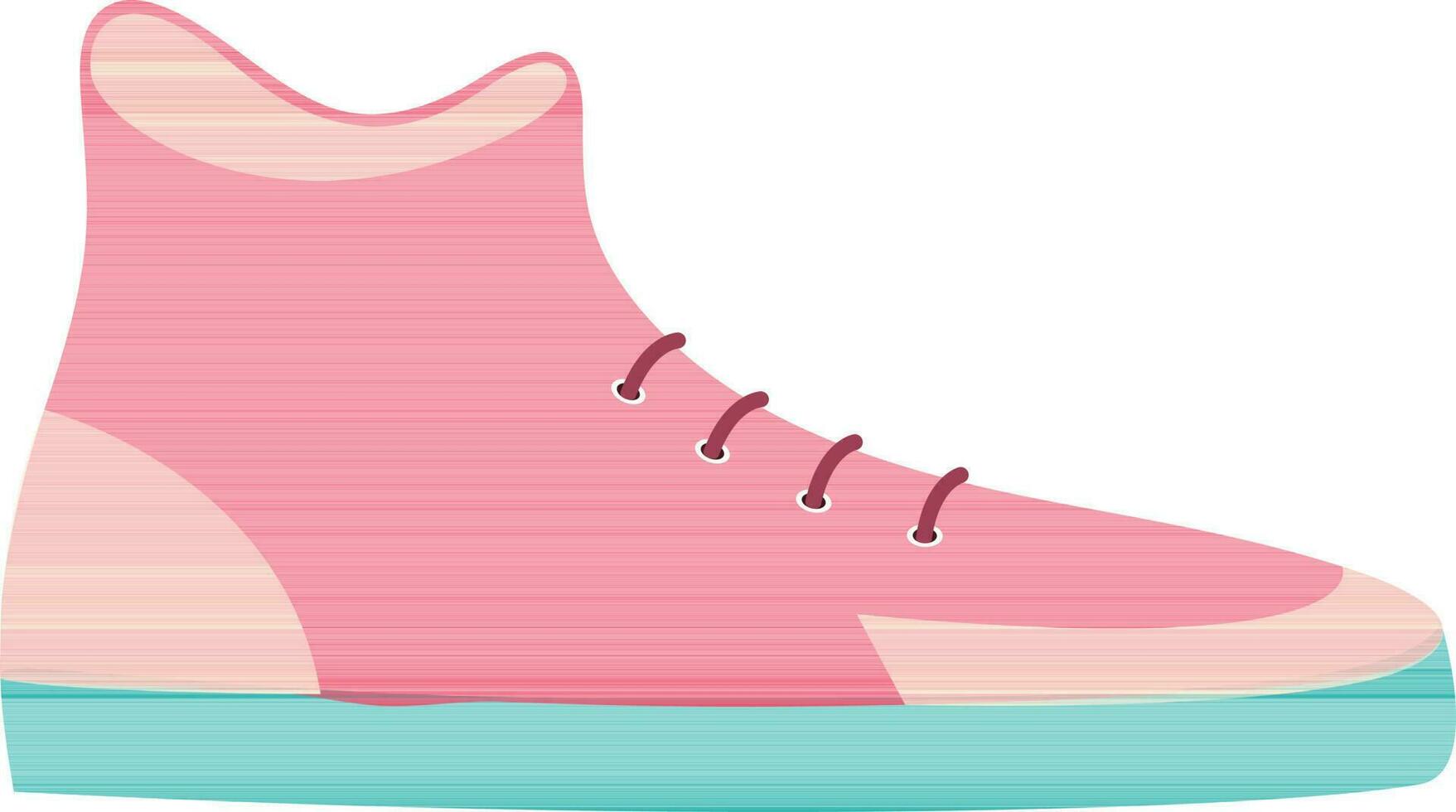Flat illustration of a shoes. vector