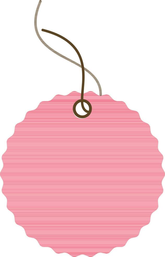 Flat illustration of blank tag or label. vector