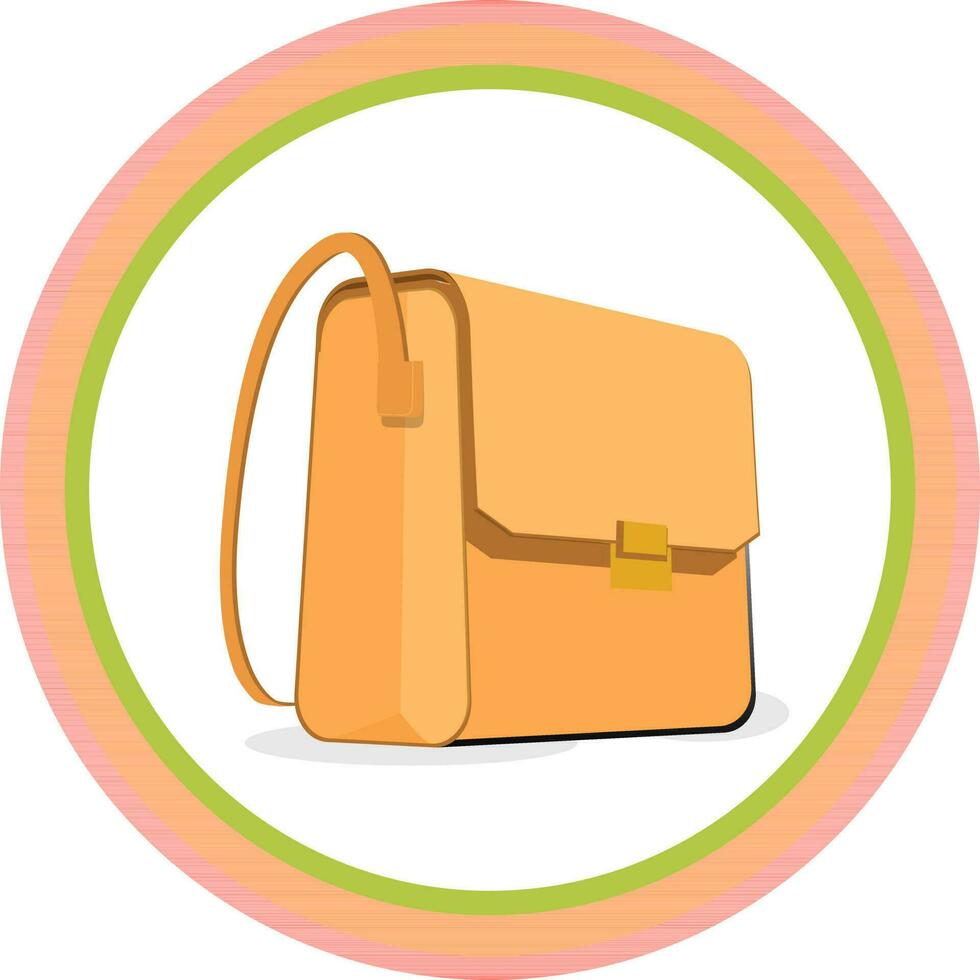 Illustration of a hand bag. vector