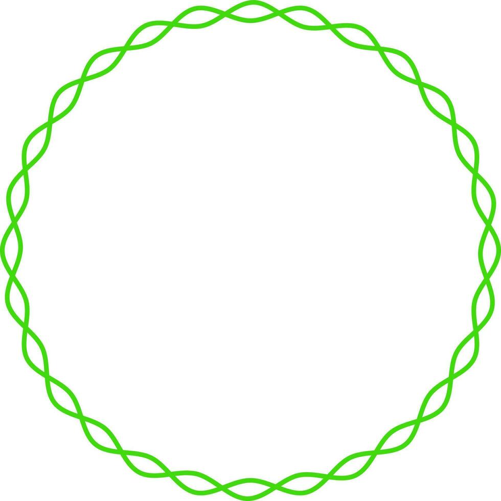 Round shape blank frame design. vector