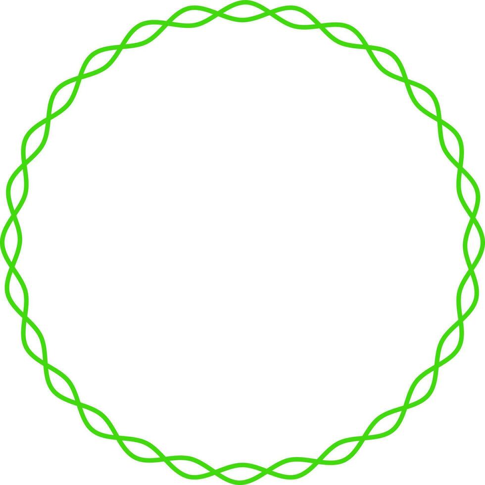 Round shape blank frame design. vector