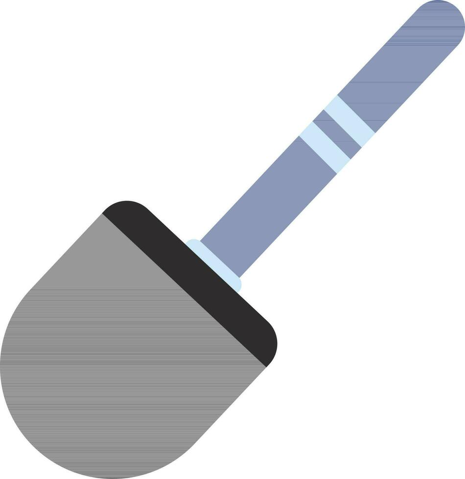 Illustration of shovel icon in flat style. vector