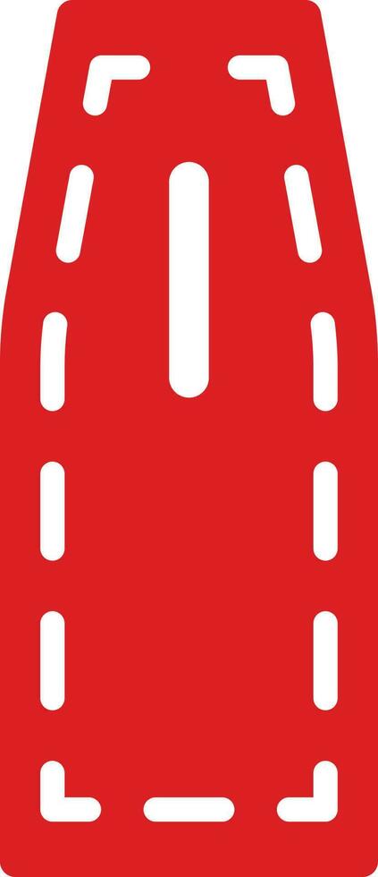 Red color of torpedo rescue icon in flat style. vector