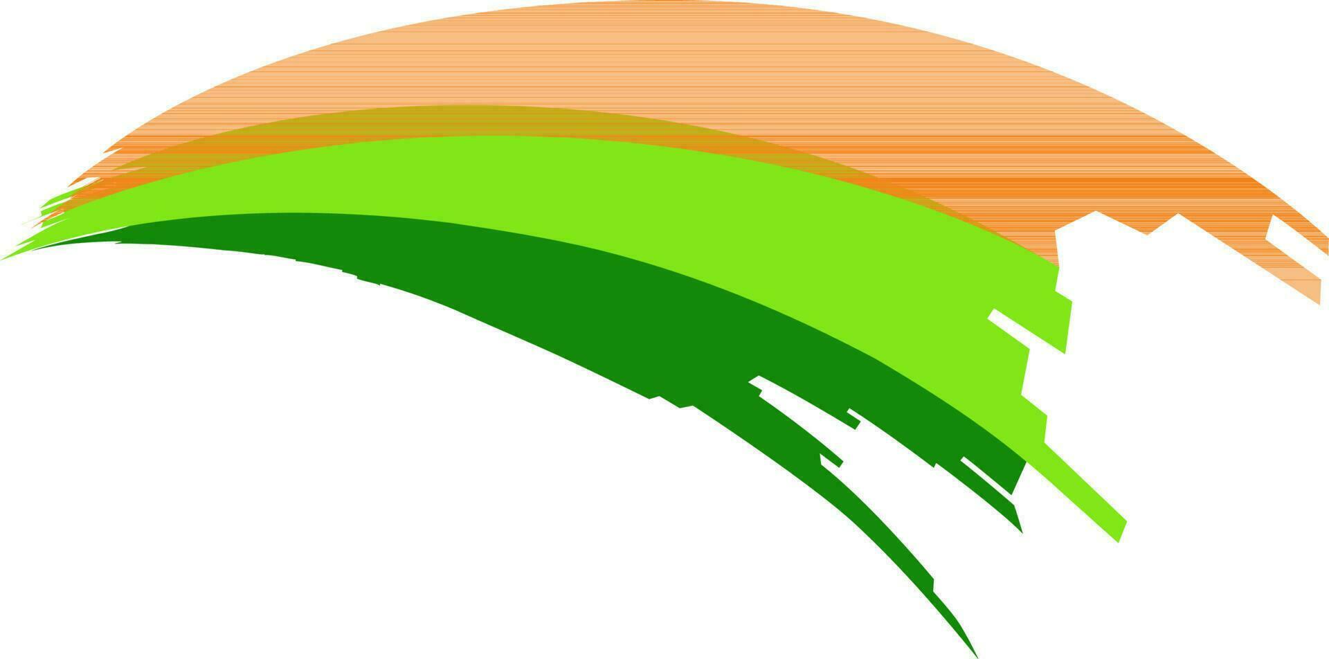 Illustration of abstract brush strokes. vector