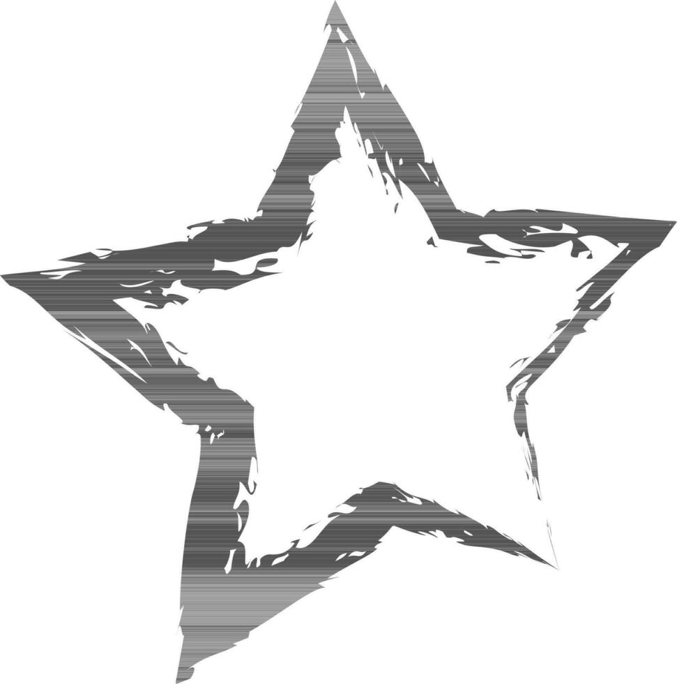 Hand drawn star design. vector