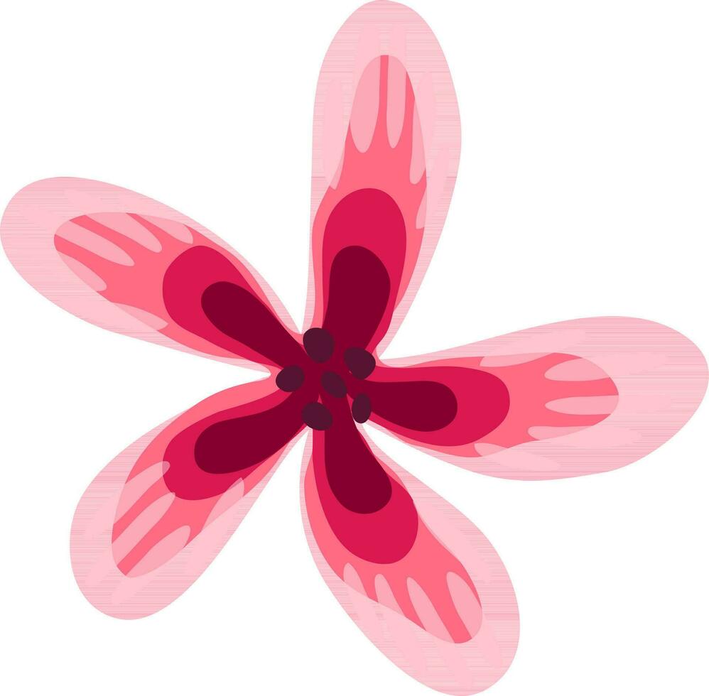 mano dibujado flor diseño. vector