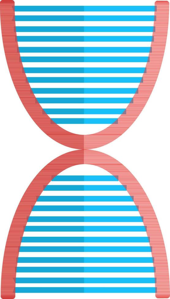 Illustration of a DNA icon. vector