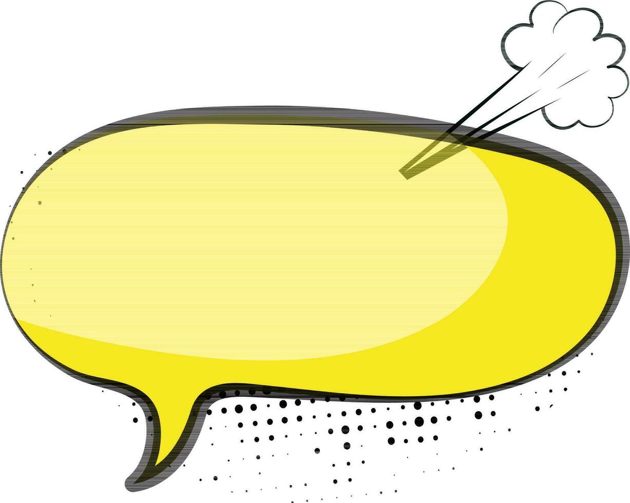 Pop art style comic speech bubble. vector