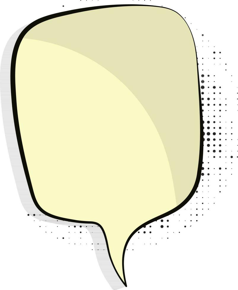 Comic speech bubble in pop art style. vector