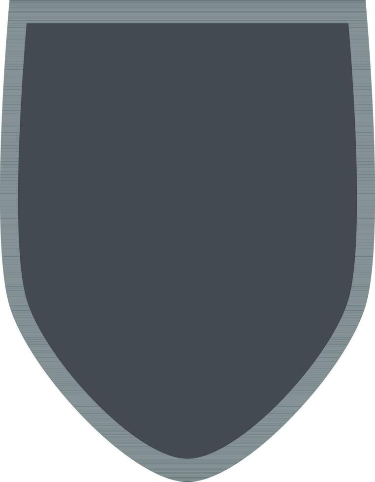 aislado blanco proteger Insignia en gris color. vector