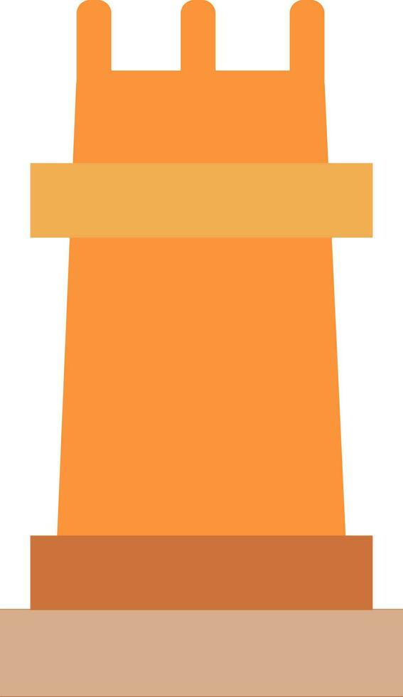 Brown and orange chess. vector
