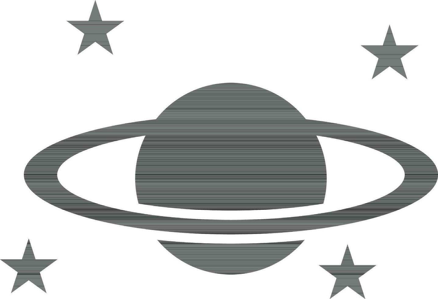 Vector Planet Sign or Symbol.