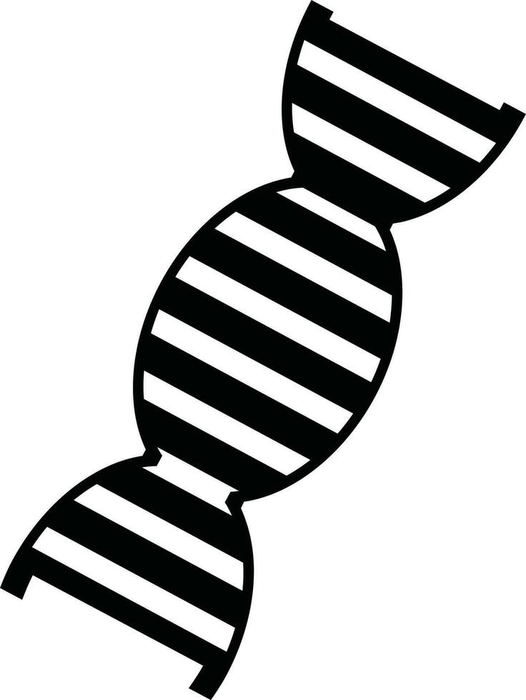 negro firmar o símbolo de ADN vector