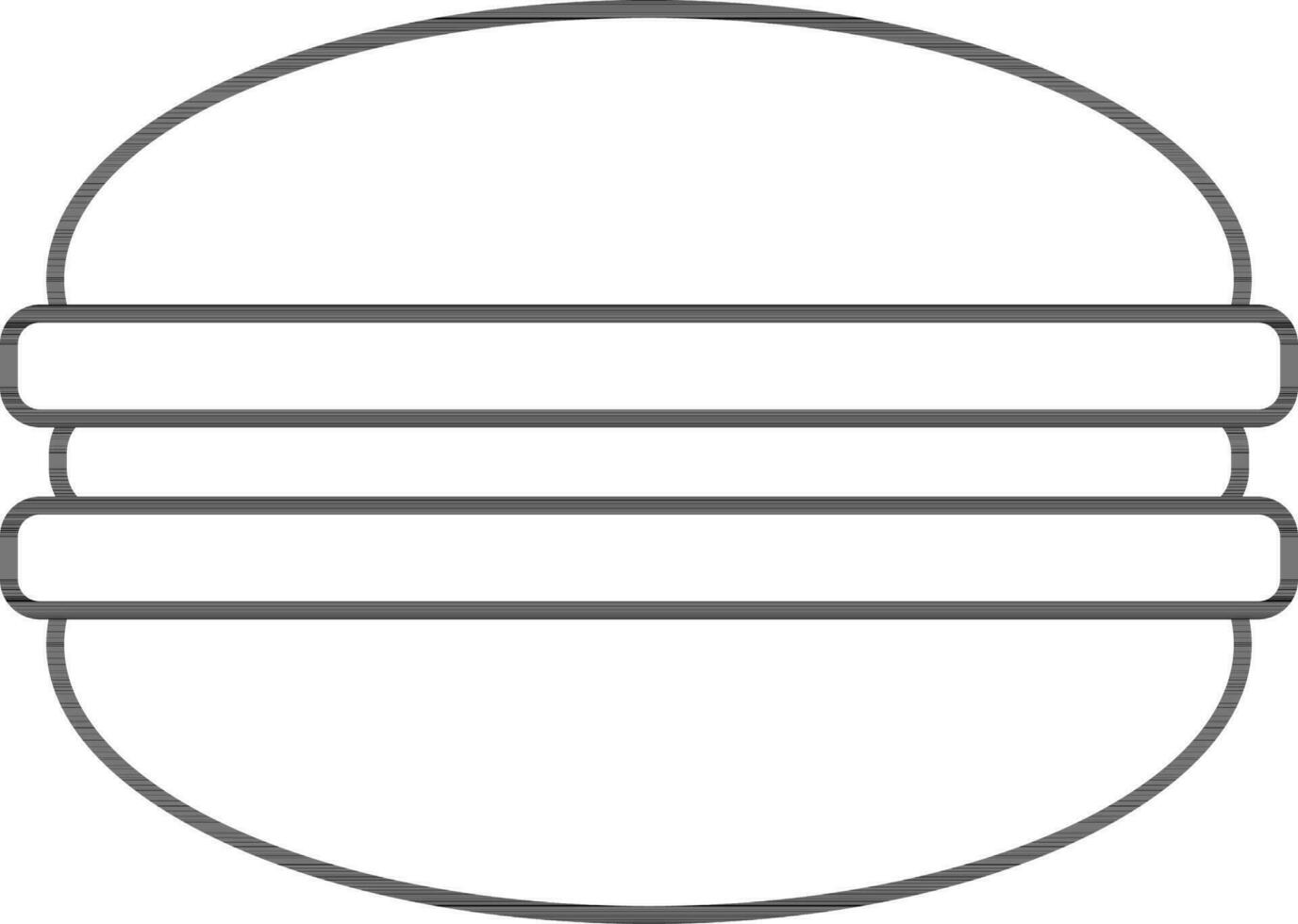 Isolated Macaroon Icon In Outline Style. vector