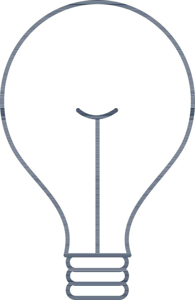 Isolated Bulb Or Idea Icon In Thin Line Art. vector