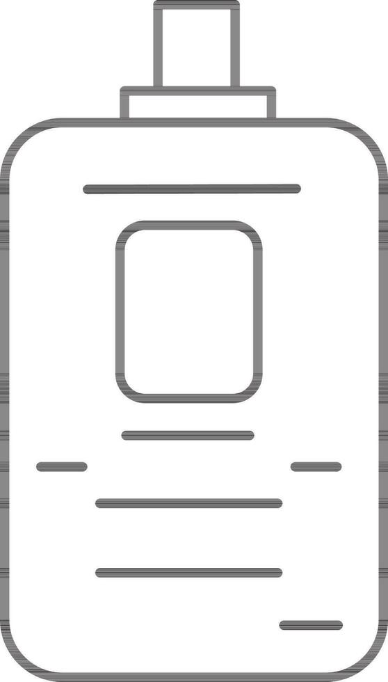 Isolated Perfume Bottle Icon In Line Art. vector