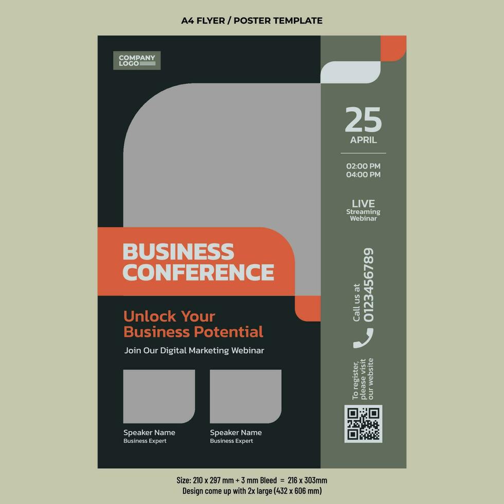 Business Conference Flyer 24505841 Vector Art at Vecteezy