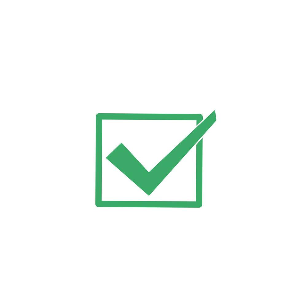 Check mark icon.This icon conveys the concept of completion, success, and confirmation. vector