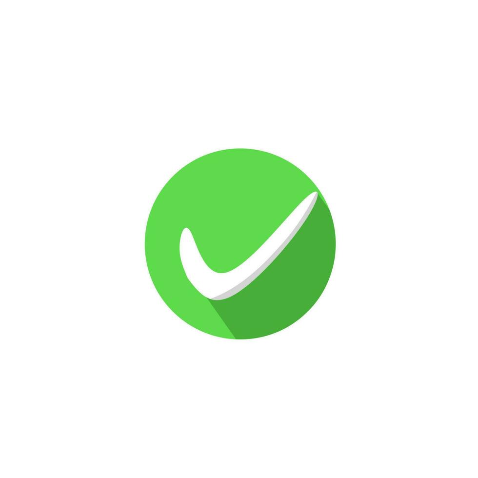 Check mark icon.This icon conveys the concept of completion, success, and confirmation. vector