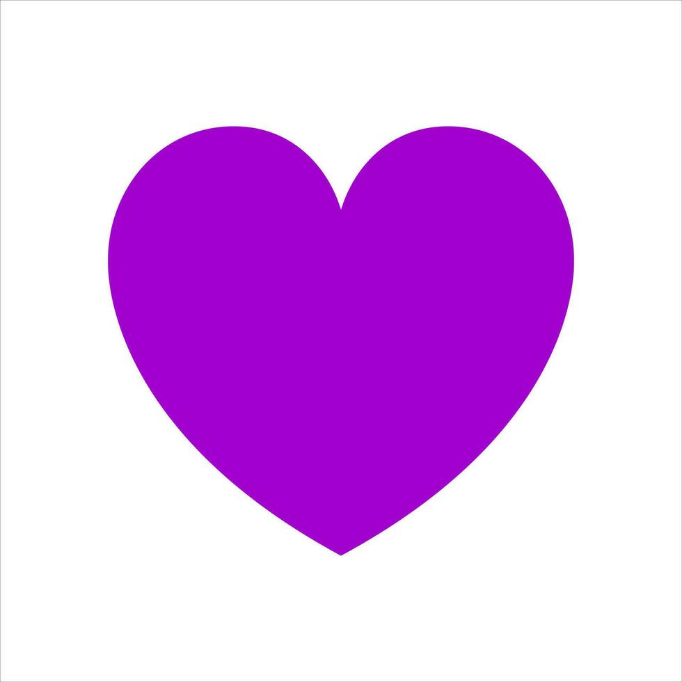 Purple Heart Illustration Isolated Vector