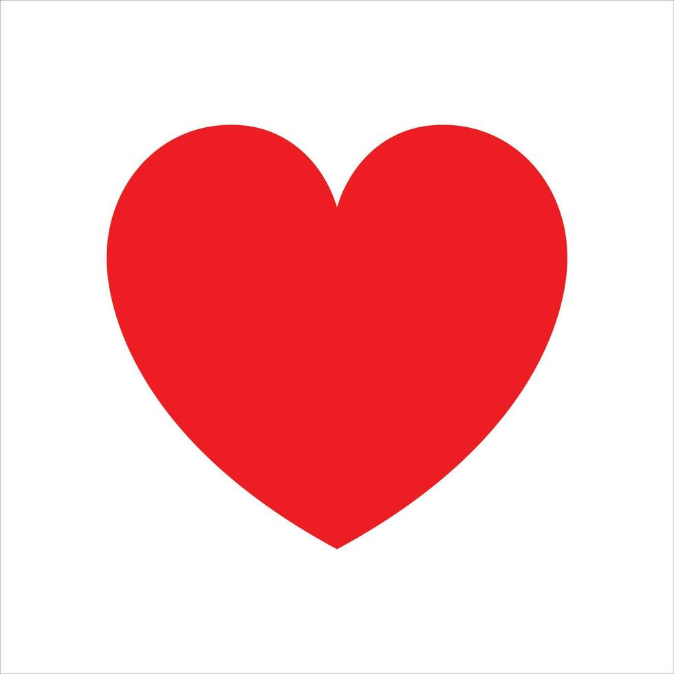 Red Heart Illustration Isolated Vector