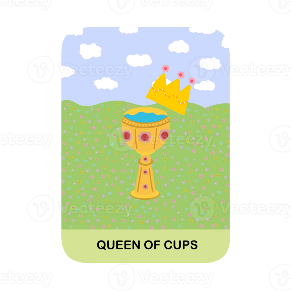 Queen of Cups, Tarot cards Cups Collection png