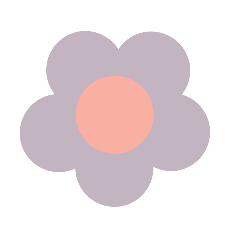 lila ii pastell blomma klotter png