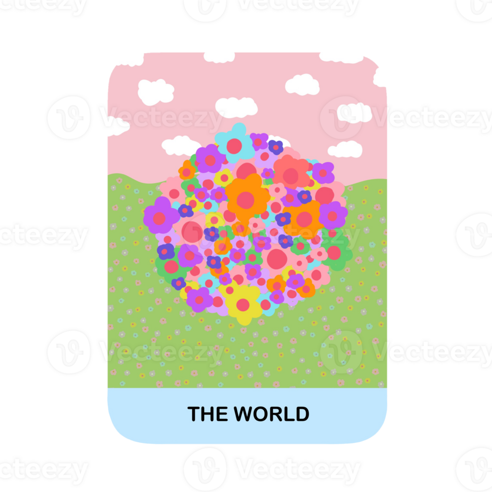 The World Major Arcana Tarot png