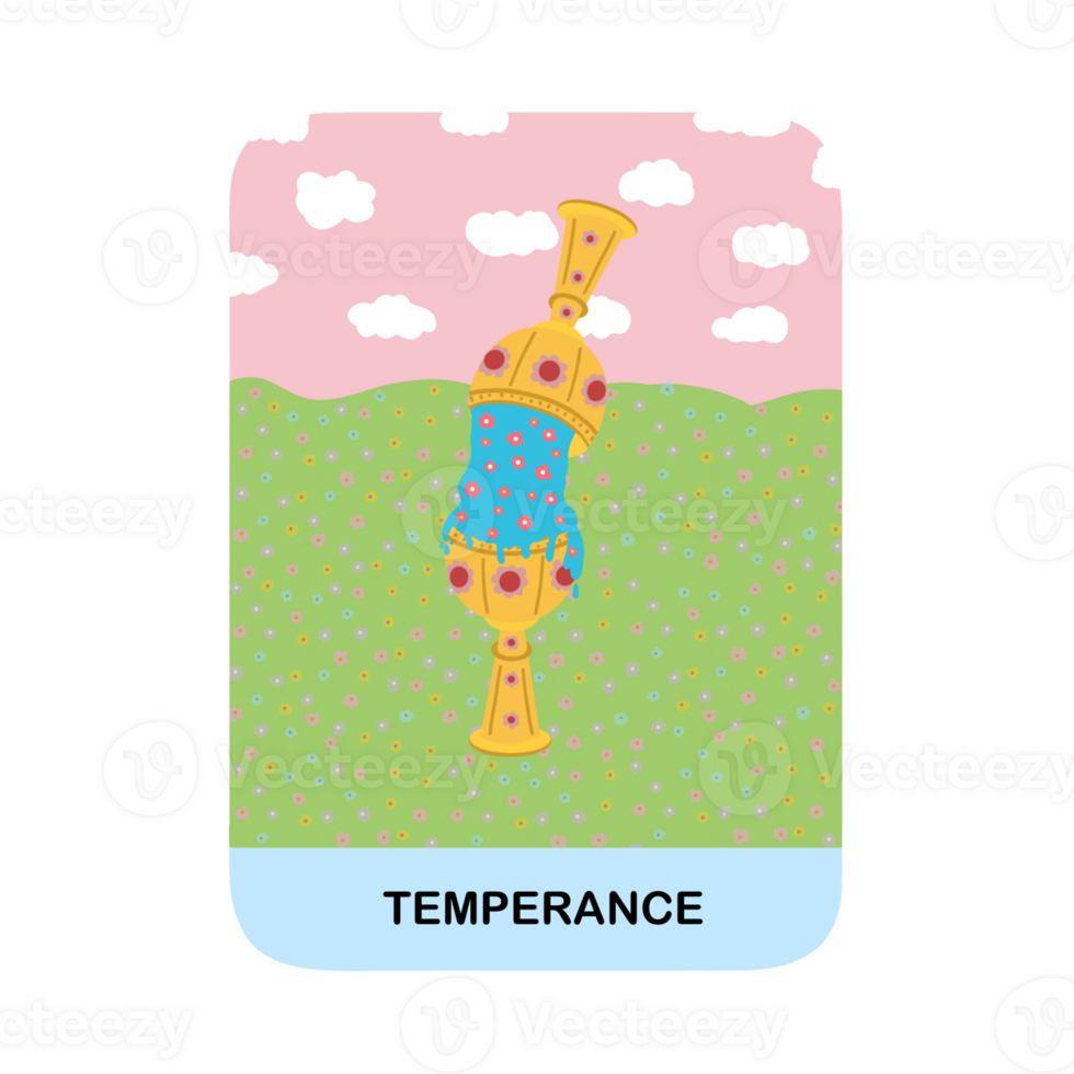 Temperance, Tarot cards Major Arcana Collection png