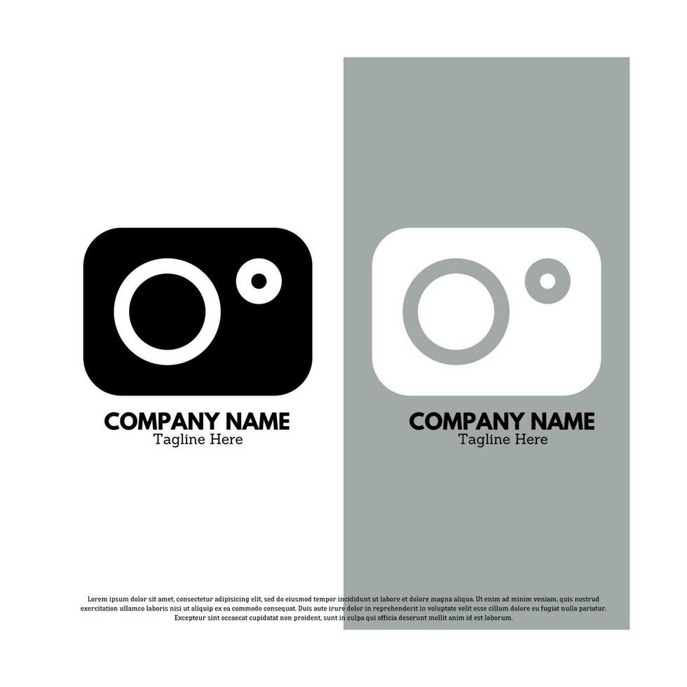 Camera logo vector design illustration, photograph Logos design