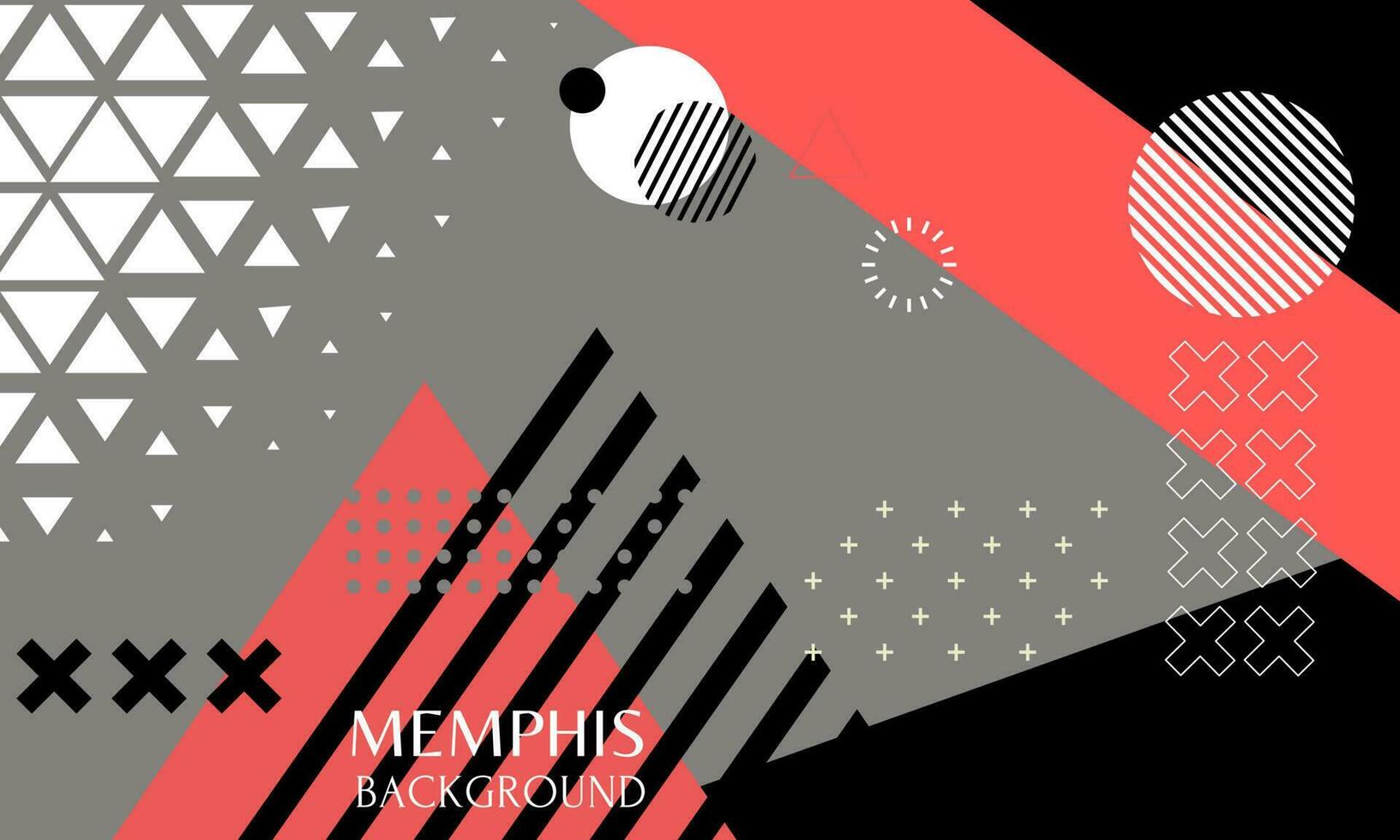 Memphis abstract background vector illustration