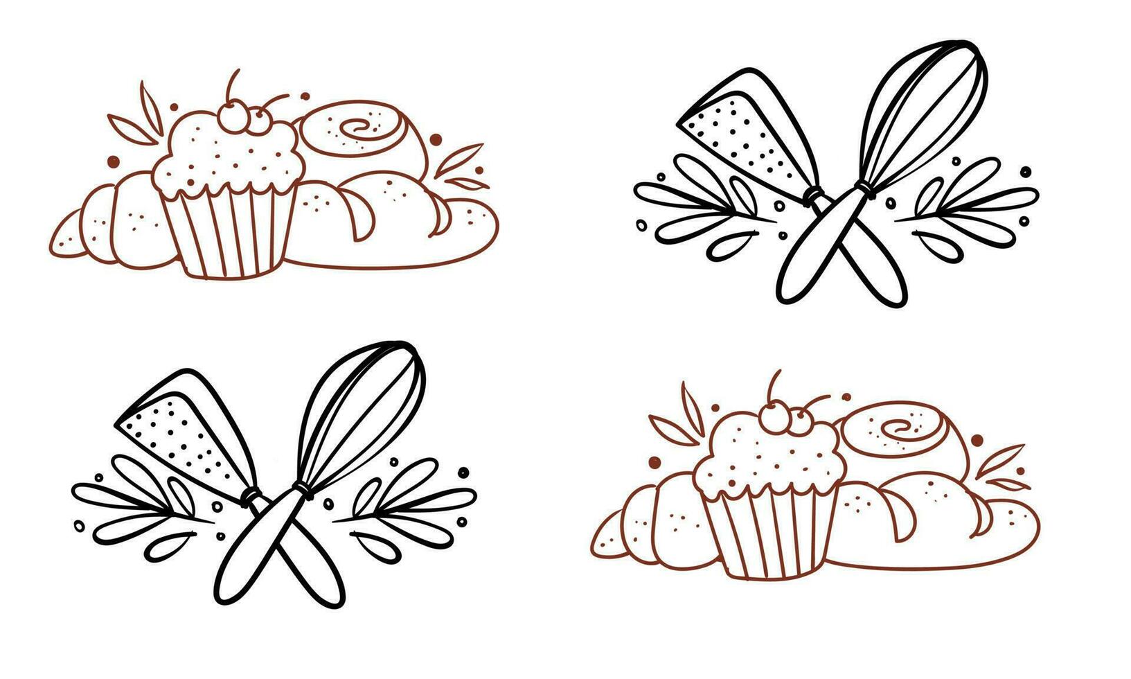 Bakery background vector illustration