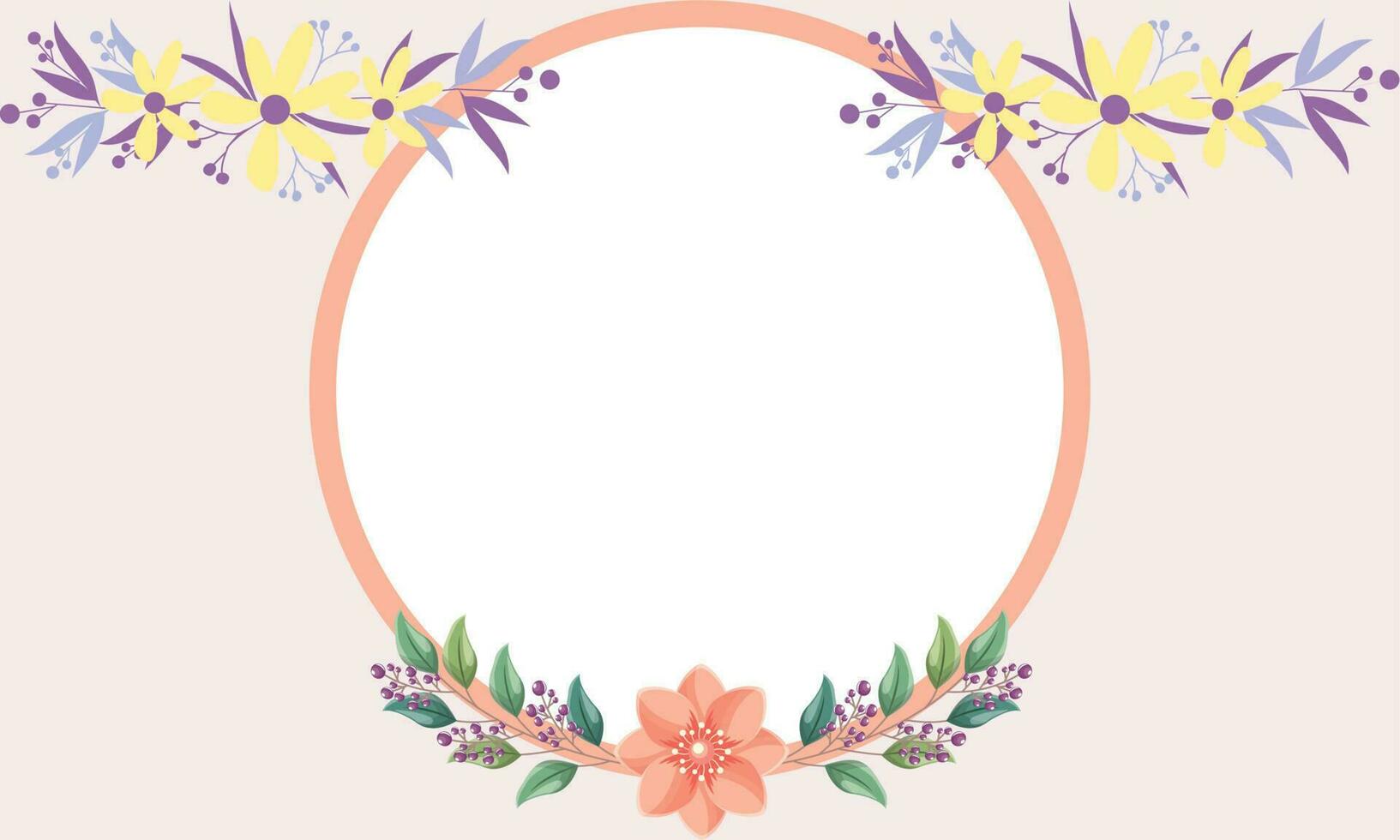 Floral background minimalist concept, abstract background vector illustration