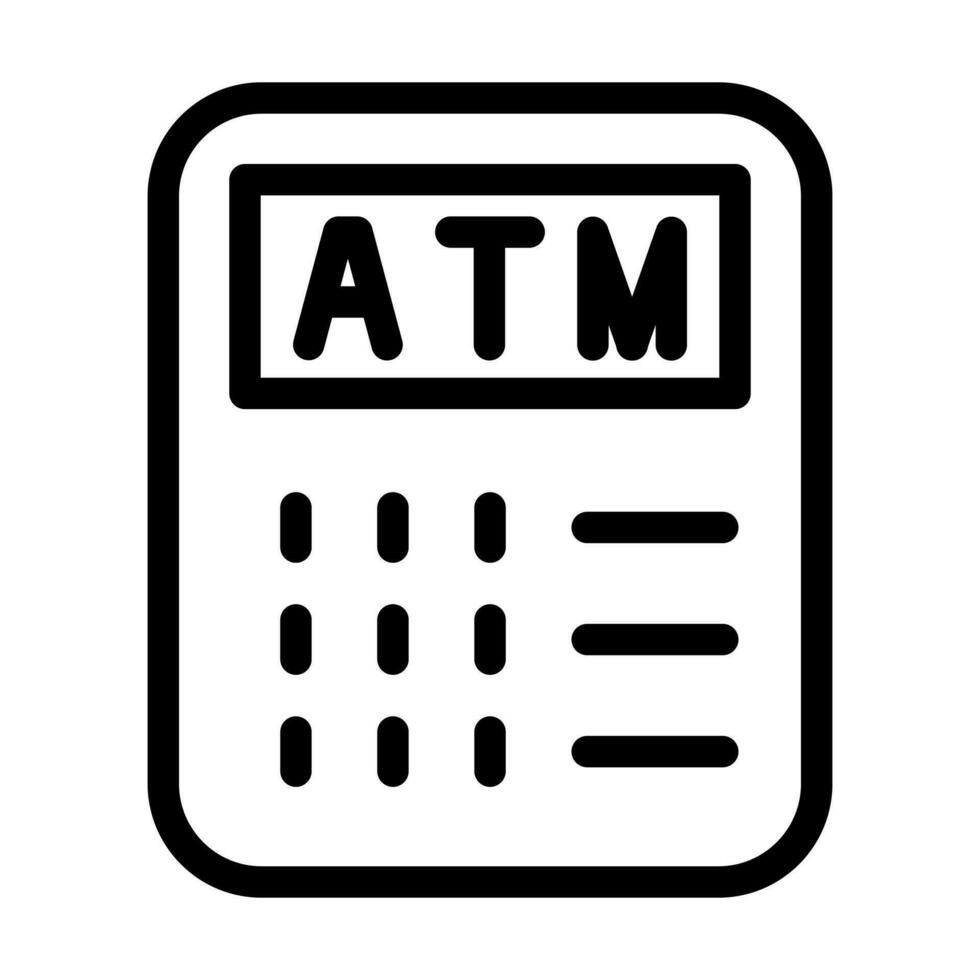 Atm Icon Design vector