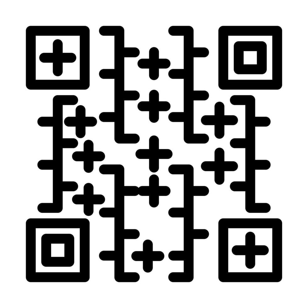 Qr Code Icon Design vector