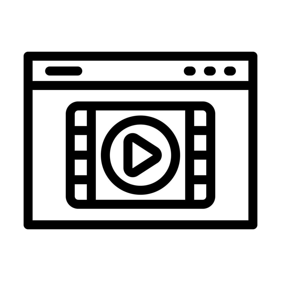 diseño de icono de vídeo vector