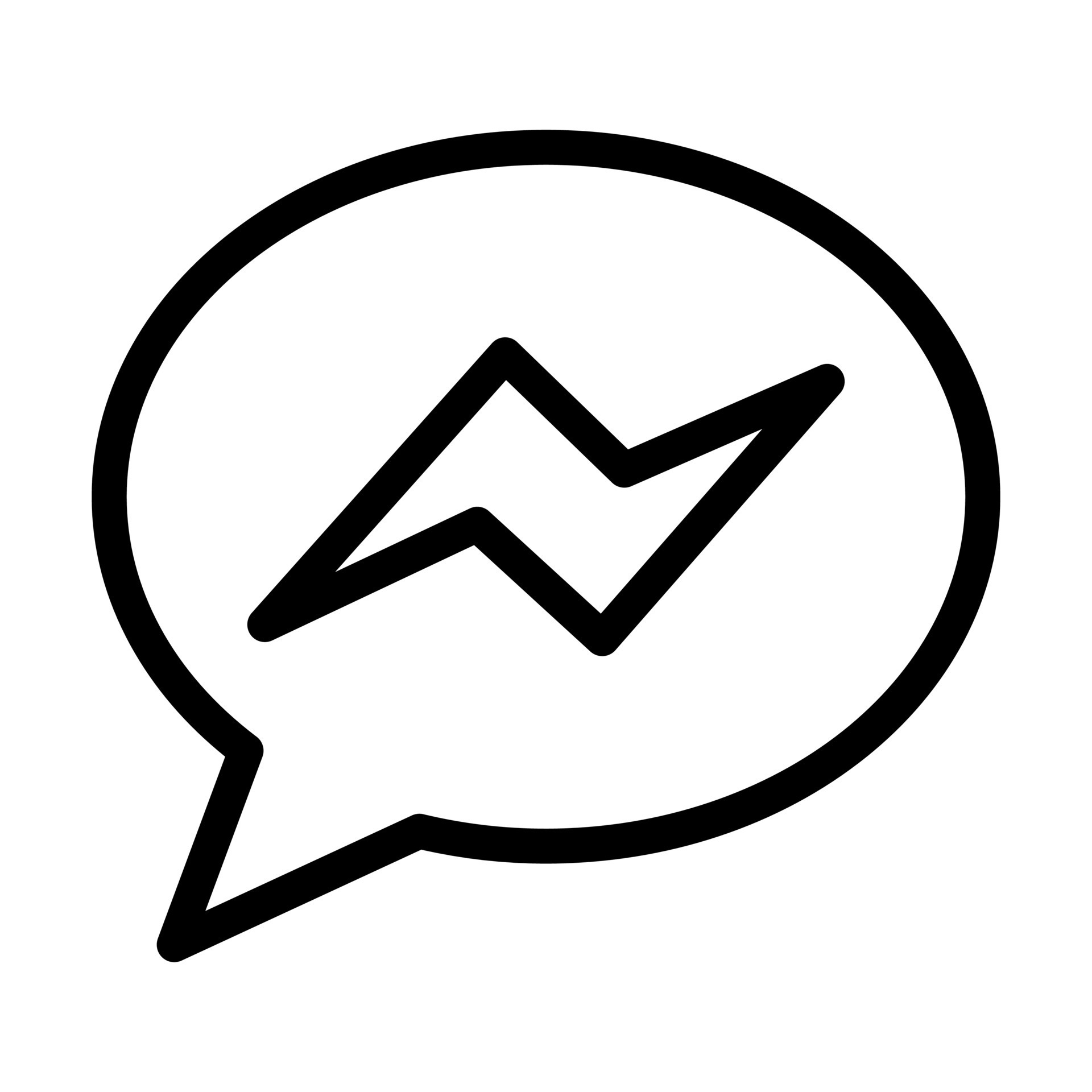 Messenger Icon Design 24507454 Vector Art at Vecteezy