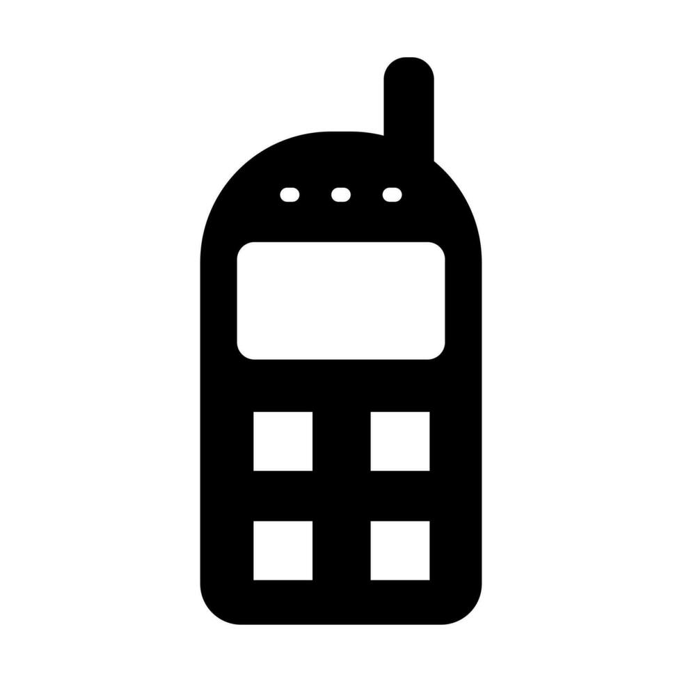 Cellular Phone Glyph Icon Design vector