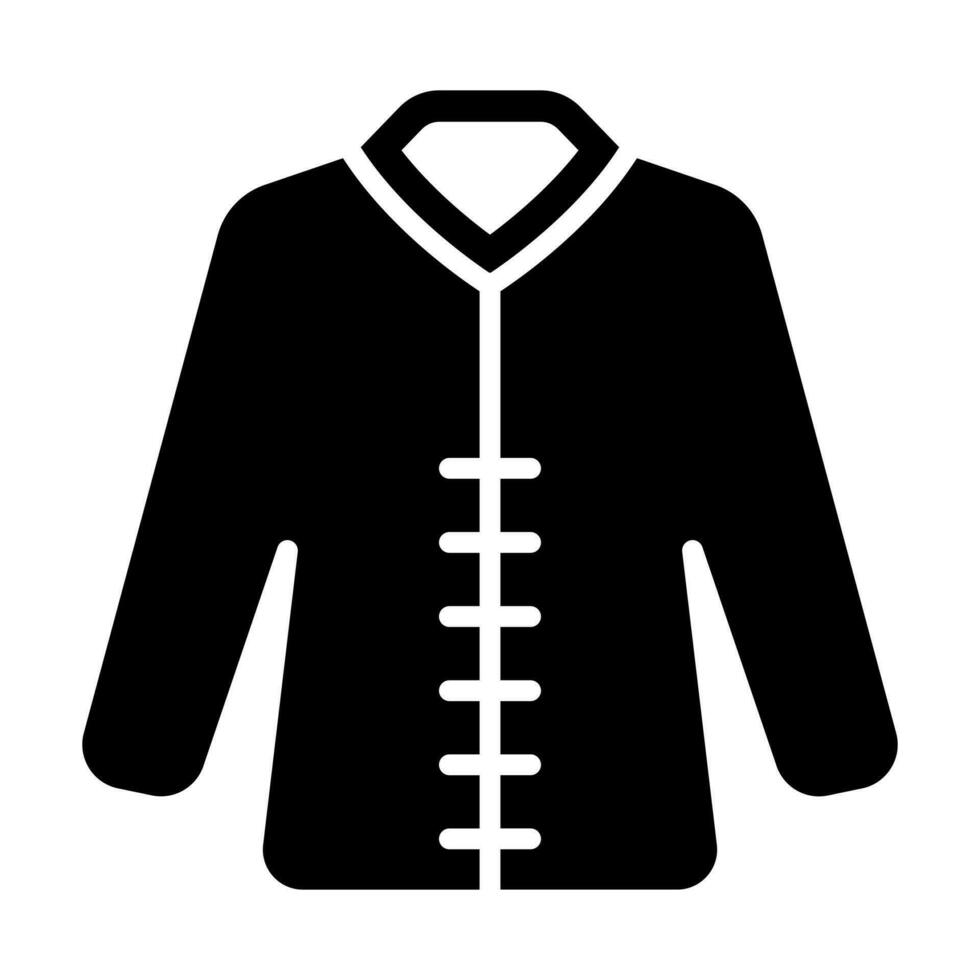 Coat Glyph Icon Design vector