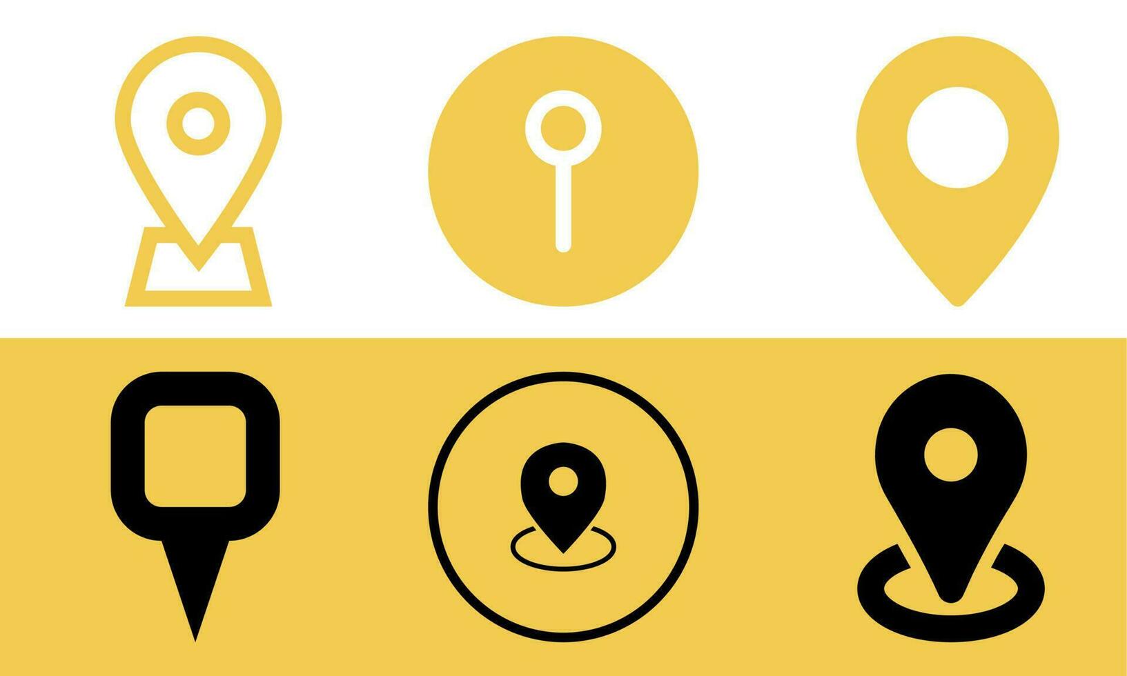 Pin point set icon design vector illustration, map location pin point set bundle