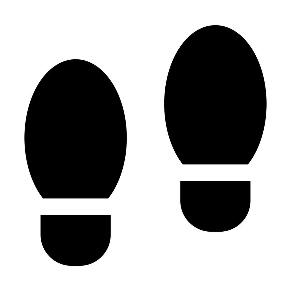 Footprint Glyph Icon Design vector