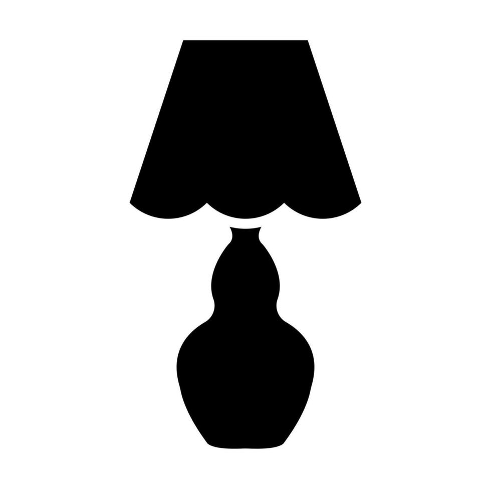 Lamp Glyph Icon Design vector