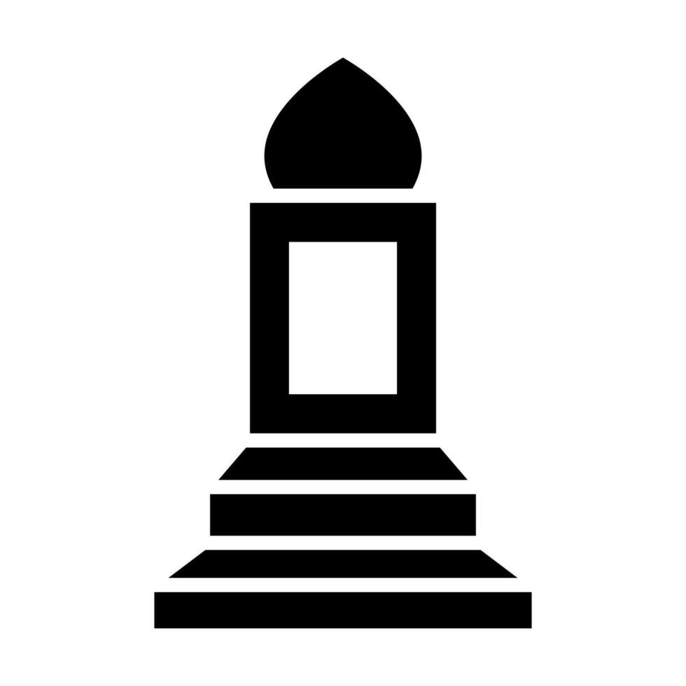 Mimbar Glyph Icon Design vector