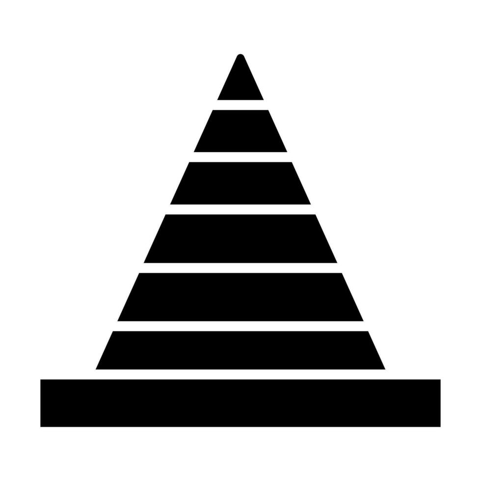 Cones Signal Glyph Icon Design vector