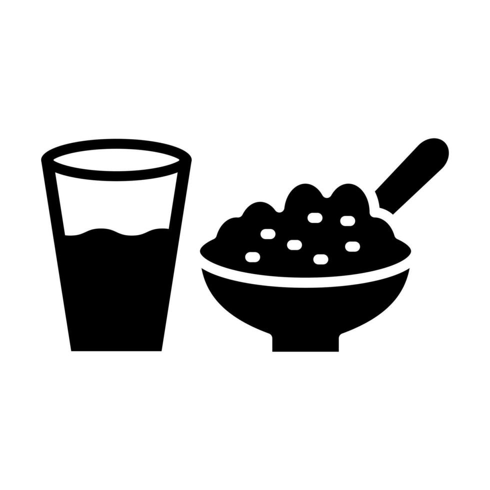 Sehri Glyph Icon Design vector